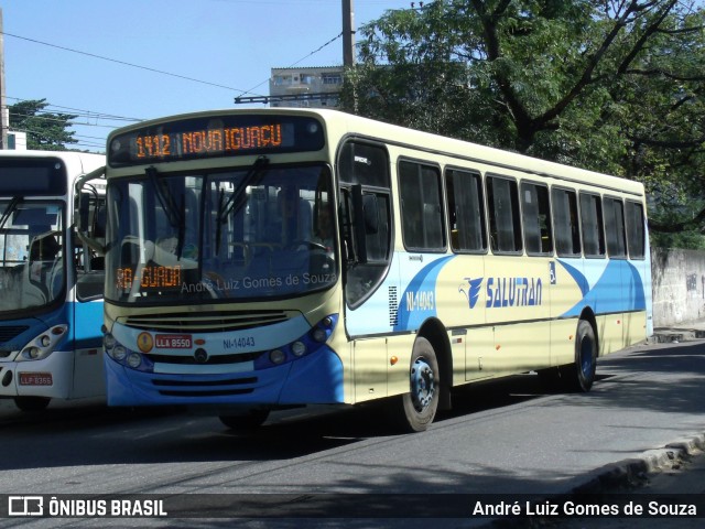 Salutran - Serviço de Auto Transportes NI-14043 na cidade de Nova Iguaçu, Rio de Janeiro, Brasil, por André Luiz Gomes de Souza. Número da foto: #6219825.