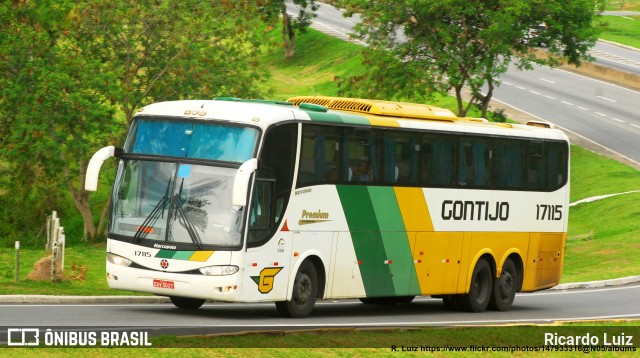 Empresa Gontijo de Transportes 17115 na cidade de Roseira, São Paulo, Brasil, por Ricardo Luiz. Número da foto: #6220792.