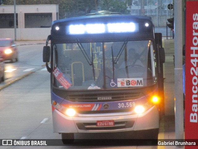 Empresa de Ônibus Vila Galvão 30.569 na cidade de Guarulhos, São Paulo, Brasil, por Gabriel Brunhara. Número da foto: #6221744.