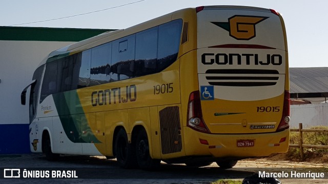 Empresa Gontijo de Transportes 19015 na cidade de Nova Viçosa, Bahia, Brasil, por Marcelo Henrique. Número da foto: #6221034.