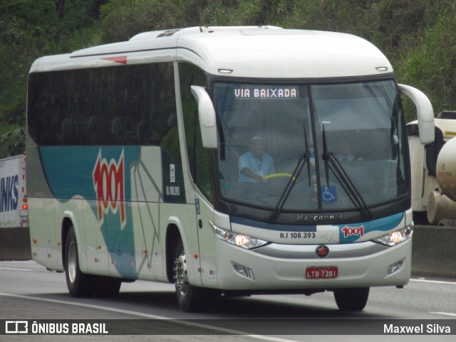 Auto Viação 1001 RJ 108.393 na cidade de Barra Mansa, Rio de Janeiro, Brasil, por Maxwel Silva. ID da foto: 6221780.