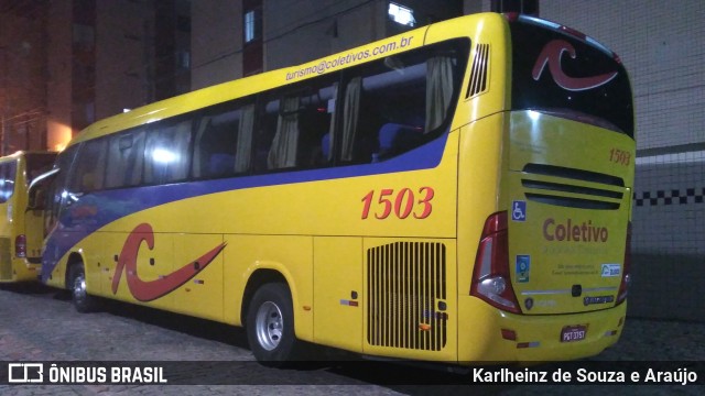 Coletivo Transportes 1503 na cidade de Natal, Rio Grande do Norte, Brasil, por Karlheinz de Souza e Araújo. ID da foto: 6221289.