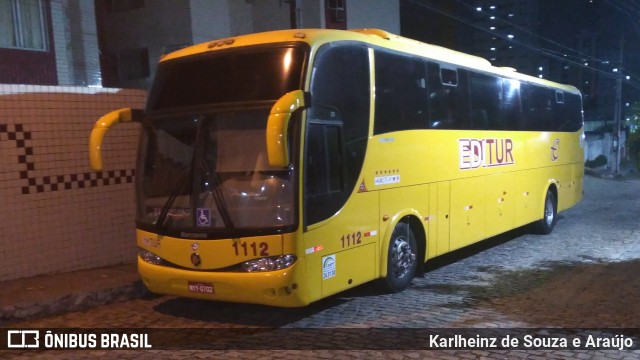 Editur Transporte e Turismo 1112 na cidade de Natal, Rio Grande do Norte, Brasil, por Karlheinz de Souza e Araújo. ID da foto: 6221292.