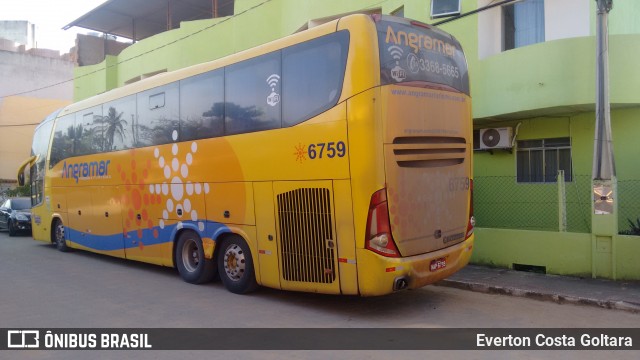 Angramar Turismo 6759 na cidade de Piúma, Espírito Santo, Brasil, por Everton Costa Goltara. Número da foto: #6221079.