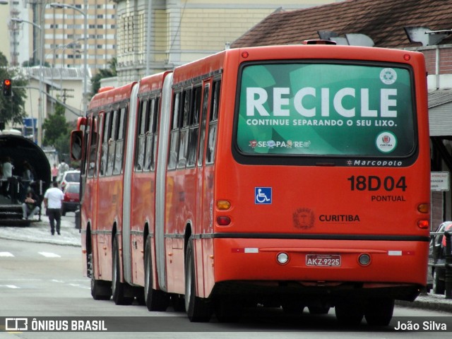 Transporte Coletivo Glória 18D04 na cidade de Curitiba, Paraná, Brasil, por João Silva. ID da foto: 6222041.