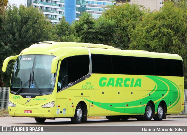 Viação Garcia 7899 na cidade de Curitiba, Paraná, Brasil, por Danilo Marcelo Silva. ID da foto: 6223033.