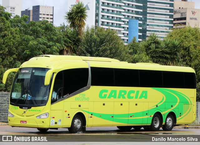 Viação Garcia 7789 na cidade de Curitiba, Paraná, Brasil, por Danilo Marcelo Silva. ID da foto: 6222152.