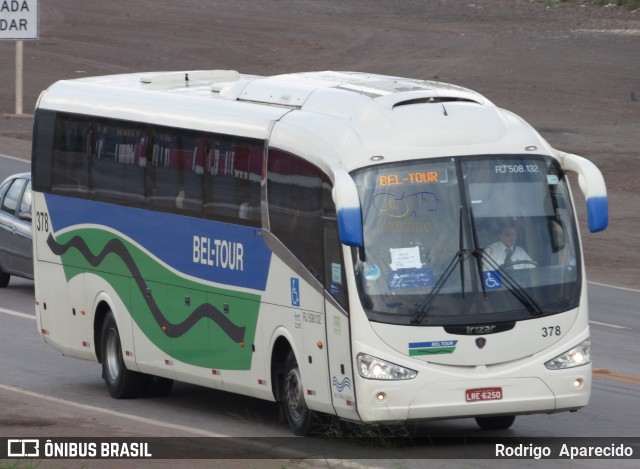 Bel-Tour Transportes e Turismo 378 na cidade de Conselheiro Lafaiete, Minas Gerais, Brasil, por Rodrigo  Aparecido. ID da foto: 6222325.