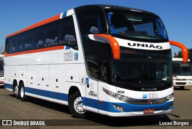 Expresso União 10284 na cidade de Araxá, Minas Gerais, Brasil, por Lucas Borges . ID da foto: 6221818.