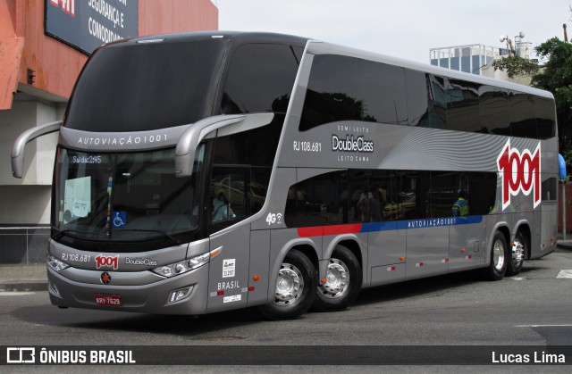 Auto Viação 1001 RJ 108.681 na cidade de Rio de Janeiro, Rio de Janeiro, Brasil, por Lucas Lima. Número da foto: #6222713.