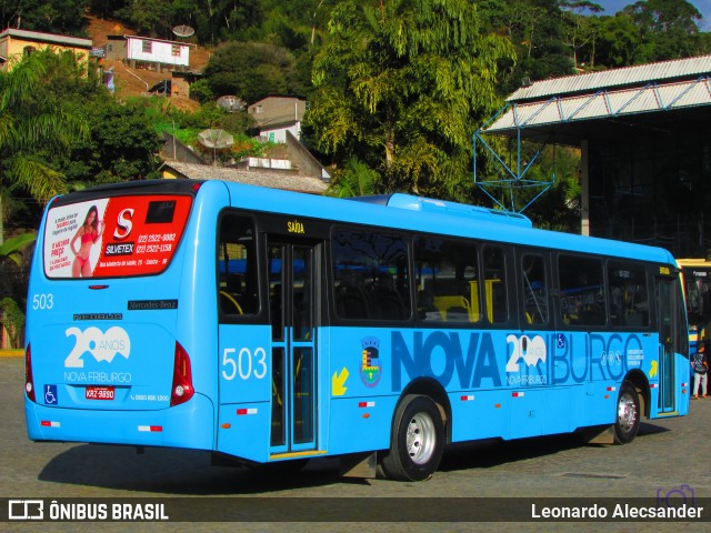 FAOL - Friburgo Auto Ônibus 503 na cidade de Teresópolis, Rio de Janeiro, Brasil, por Leonardo Alecsander. Número da foto: #6225029.