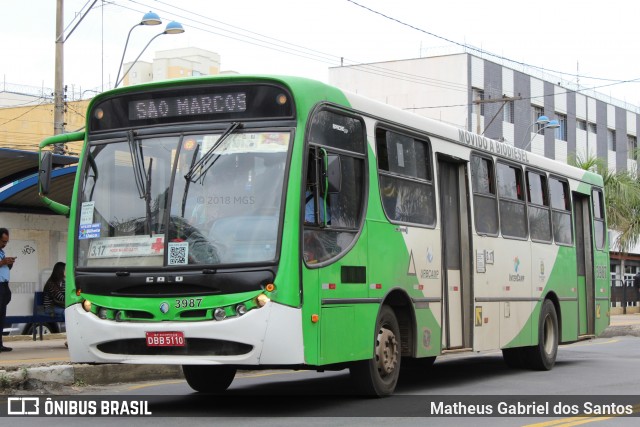 VB Transportes e Turismo 3987 na cidade de Campinas, São Paulo, Brasil, por Matheus Gabriel dos Santos. Número da foto: #6225021.