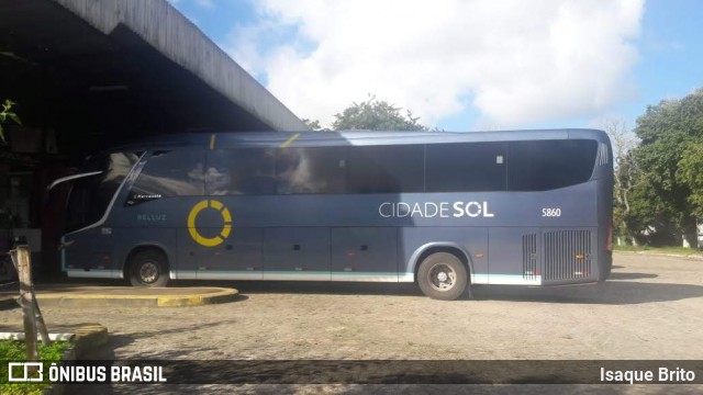 Viação Cidade Sol 5860 na cidade de Valença, Bahia, Brasil, por Isaque Brito. Número da foto: #6223582.