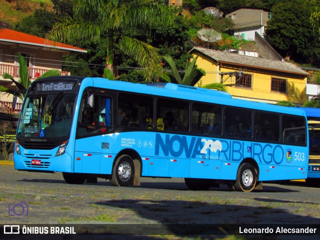 FAOL - Friburgo Auto Ônibus 503 na cidade de Teresópolis, Rio de Janeiro, Brasil, por Leonardo Alecsander. Número da foto: #6225025.
