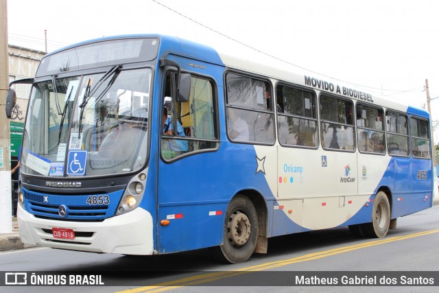Onicamp Transporte Coletivo 4853 na cidade de Campinas, São Paulo, Brasil, por Matheus Gabriel dos Santos. Número da foto: #6225064.