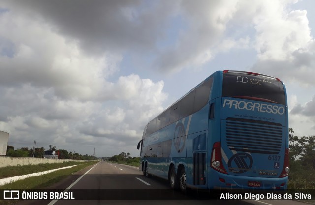 Auto Viação Progresso 6137 na cidade de São José de Mipibu, Rio Grande do Norte, Brasil, por Alison Diego Dias da Silva. ID da foto: 6227007.