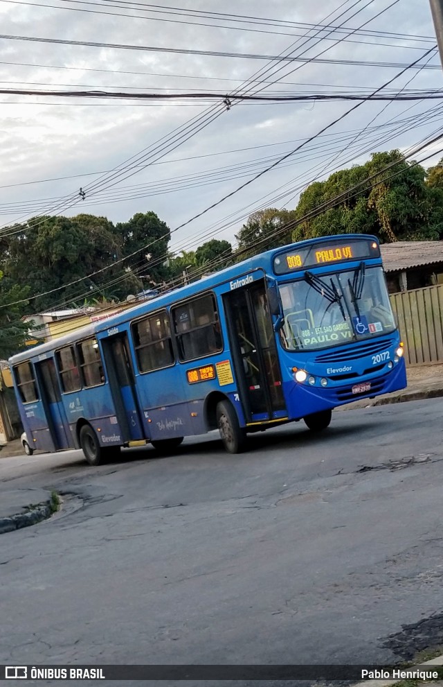 SM Transportes 20172 na cidade de Belo Horizonte, Minas Gerais, Brasil, por Pablo Henrique. ID da foto: 6227143.