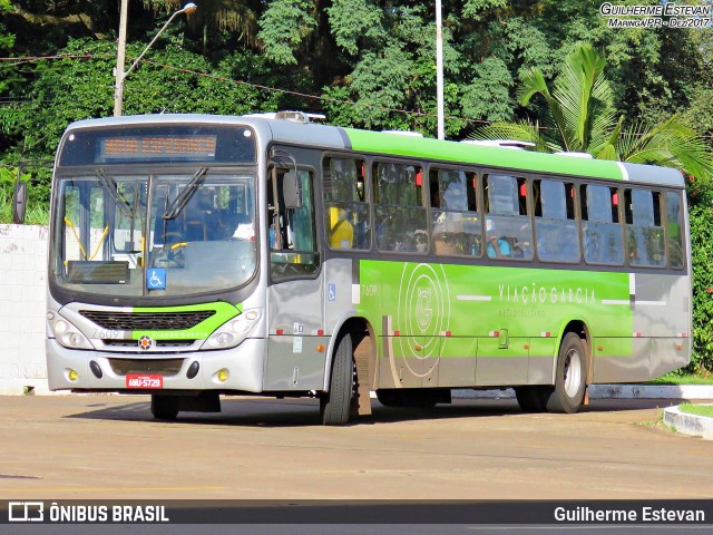 Viação Garcia 7609 na cidade de Maringá, Paraná, Brasil, por Guilherme Estevan. ID da foto: 6229510.