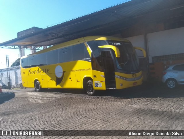 Viação Nordeste 1710 na cidade de Natal, Rio Grande do Norte, Brasil, por Alison Diego Dias da Silva. Número da foto: #6228202.