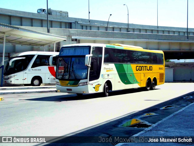 Empresa Gontijo de Transportes 11660 na cidade de Rio de Janeiro, Rio de Janeiro, Brasil, por José Maxwel Schott. ID da foto: 6229326.