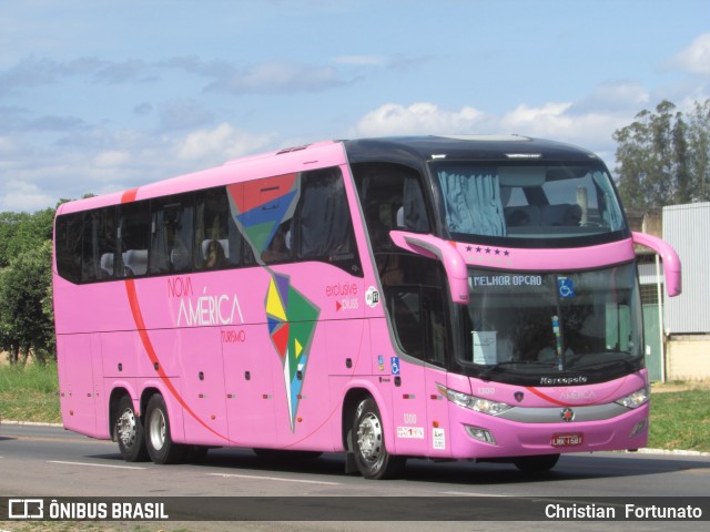 Nova América Turismo 1300 na cidade de Muriaé, Minas Gerais, Brasil, por Christian  Fortunato. Número da foto: #6227624.