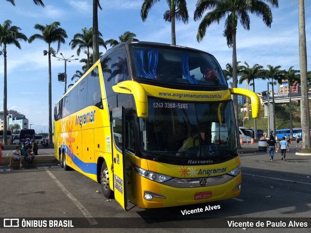 Angramar Turismo 2855 na cidade de Aparecida, São Paulo, Brasil, por Vicente de Paulo Alves. ID da foto: 6229998.