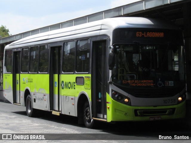 Viação Jardins 10758 na cidade de Belo Horizonte, Minas Gerais, Brasil, por Bruno Santos. Número da foto: #6229898.