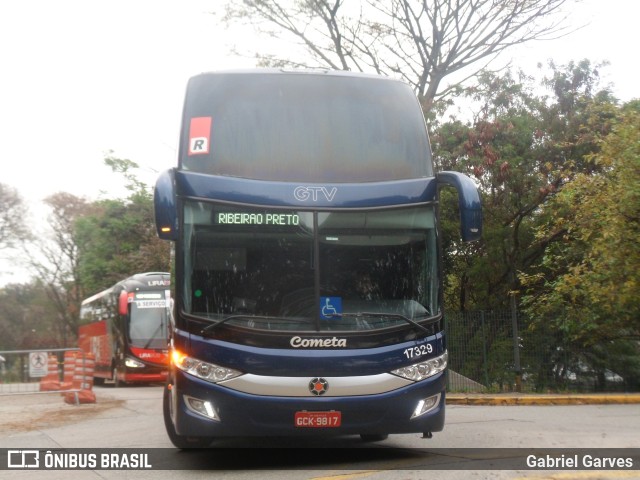 Viação Cometa 17329 na cidade de São Paulo, São Paulo, Brasil, por Gabriel Garves. Número da foto: #6230006.