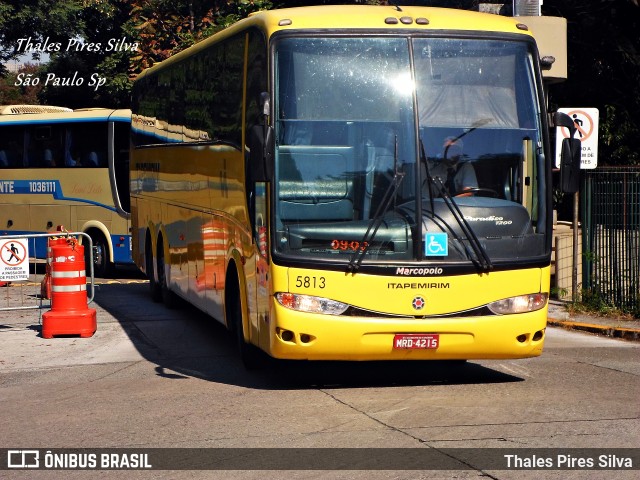 Viação Itapemirim 5813 na cidade de São Paulo, São Paulo, Brasil, por Thales Pires Silva. ID da foto: 6230814.