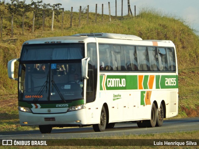 Empresa Gontijo de Transportes 21055 na cidade de Três Corações, Minas Gerais, Brasil, por Luis Henrique Silva. ID da foto: 6231569.