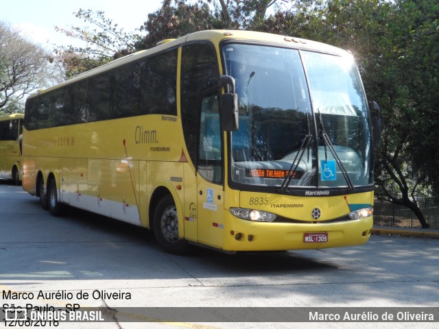 Viação Itapemirim 8835 na cidade de São Paulo, São Paulo, Brasil, por Marco Aurélio de Oliveira. Número da foto: #6231511.