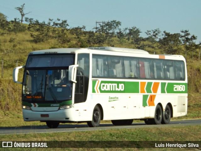 Empresa Gontijo de Transportes 21160 na cidade de Três Corações, Minas Gerais, Brasil, por Luis Henrique Silva. ID da foto: 6231412.