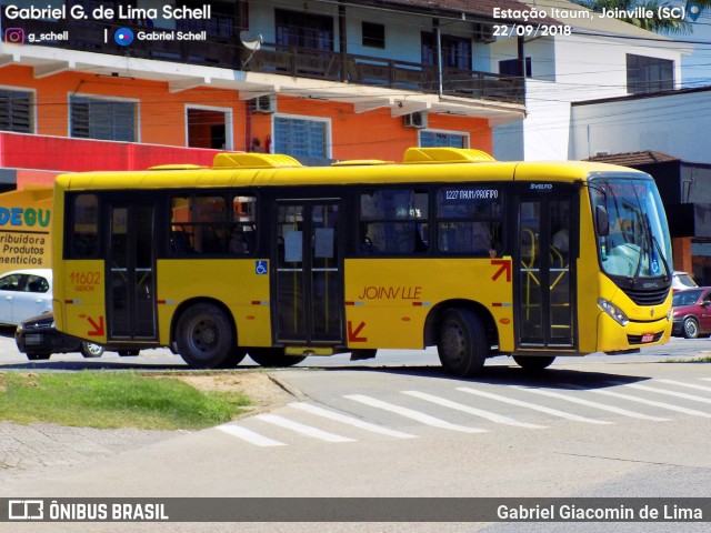 Gidion Transporte e Turismo 11602 na cidade de Joinville, Santa Catarina, Brasil, por Gabriel Giacomin de Lima. ID da foto: 6231281.