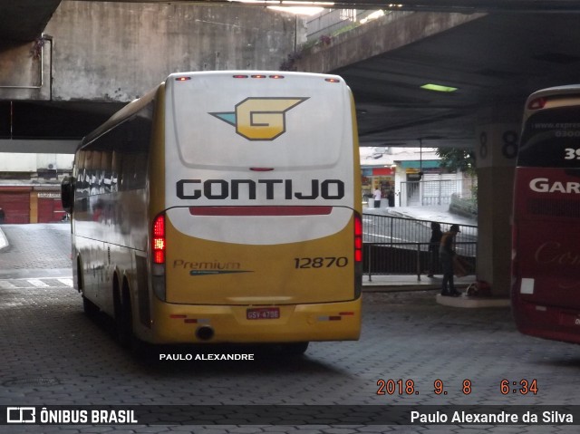 Empresa Gontijo de Transportes 12870 na cidade de Belo Horizonte, Minas Gerais, Brasil, por Paulo Alexandre da Silva. ID da foto: 6230960.