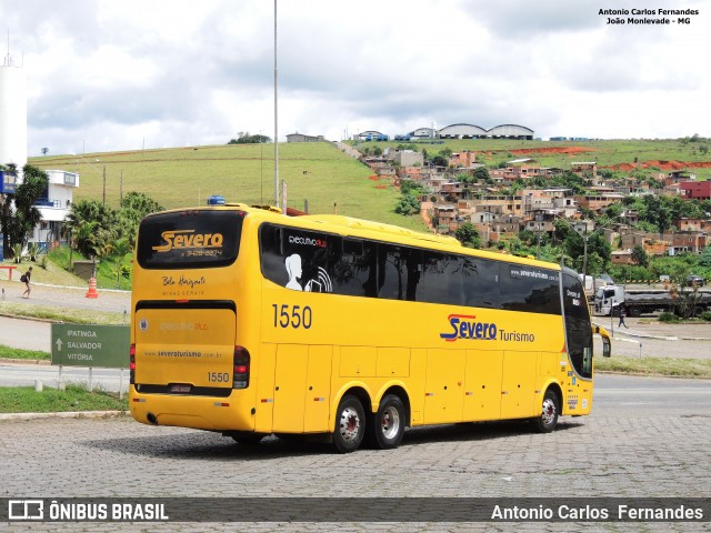 Severo Turismo 1550 na cidade de João Monlevade, Minas Gerais, Brasil, por Antonio Carlos Fernandes. Número da foto: #6230615.