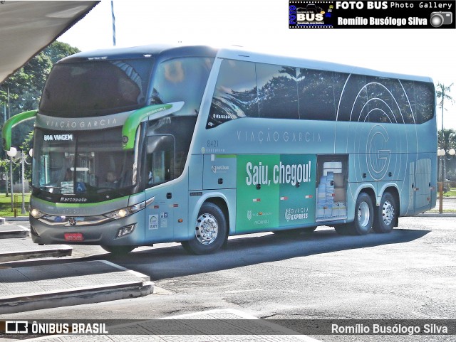 Viação Garcia 8421 na cidade de Rolândia, Paraná, Brasil, por Romílio Busólogo Silva . Número da foto: #6197024.