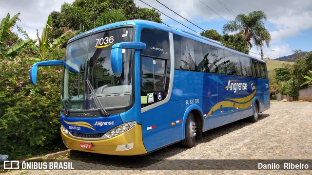 Expresso Angrense 7036 na cidade de Valença, Rio de Janeiro, Brasil, por Danilo  Ribeiro. ID da foto: 6196142.