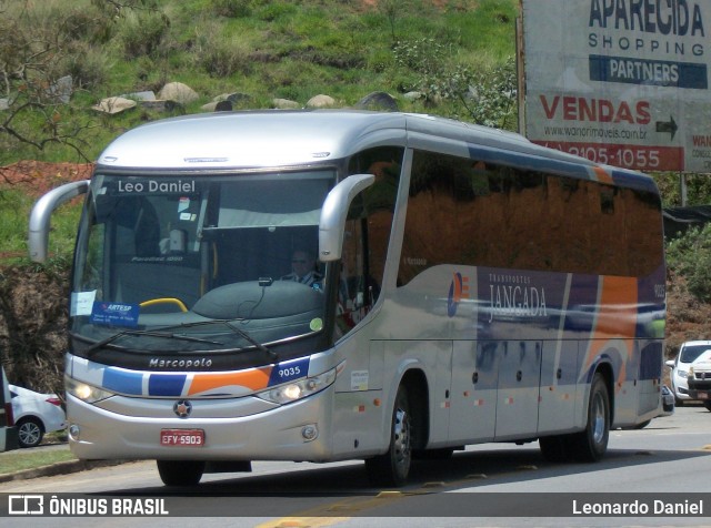 Transportes Jangada 9036 na cidade de Aparecida, São Paulo, Brasil, por Leonardo Daniel. Número da foto: #6232887.
