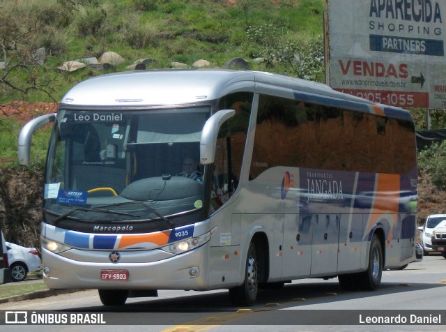 Transportes Jangada 9036 na cidade de Aparecida, São Paulo, Brasil, por Leonardo Daniel. ID da foto: 6232887.