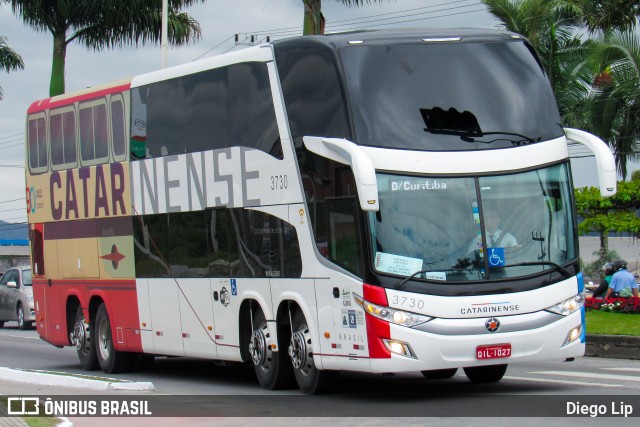 Auto Viação Catarinense 3730 na cidade de Itajaí, Santa Catarina, Brasil, por Diego Lip. ID da foto: 6233029.