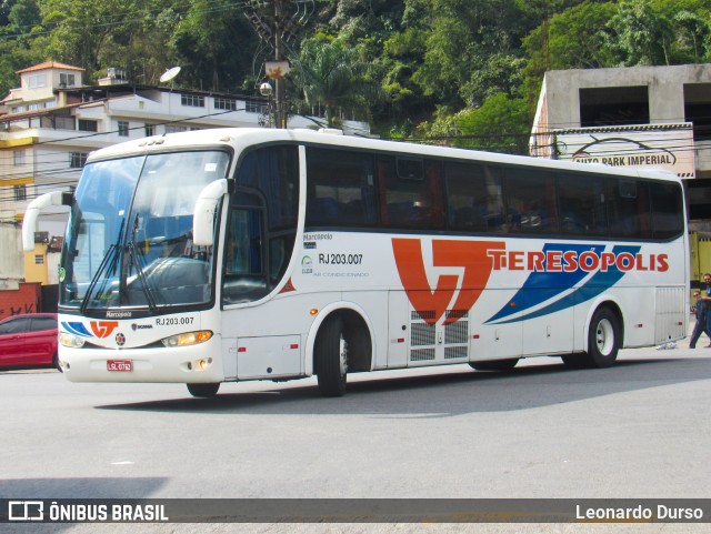 Viação Teresópolis RJ 203.007 na cidade de Teresópolis, Rio de Janeiro, Brasil, por Leonardo Durso. Número da foto: #6233865.