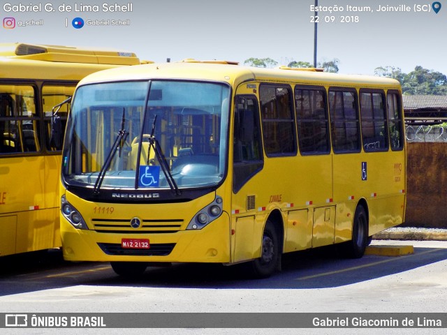 Gidion Transporte e Turismo 11119 na cidade de Joinville, Santa Catarina, Brasil, por Gabriel Giacomin de Lima. Número da foto: #6233230.