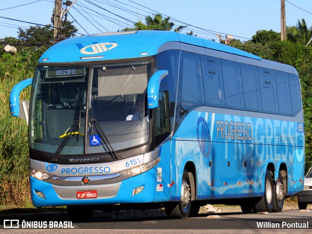 Auto Viação Progresso 6155 na cidade de Recife, Pernambuco, Brasil, por Willian Pontual. ID da foto: 6233731.