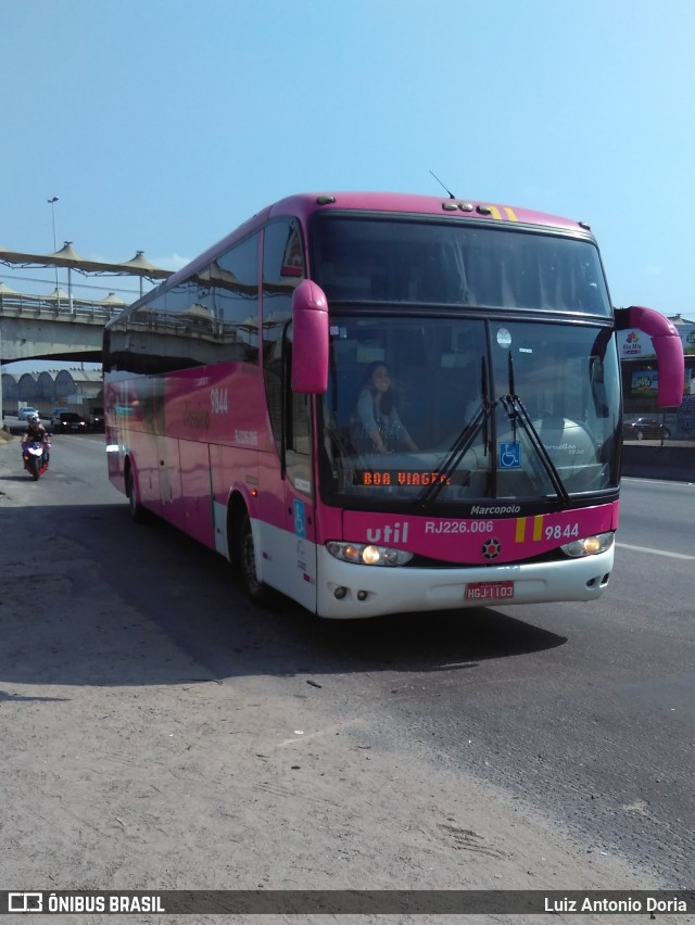 UTIL - União Transporte Interestadual de Luxo 9844 na cidade de Nova Iguaçu, Rio de Janeiro, Brasil, por Luiz Antonio Doria. ID da foto: 6234121.