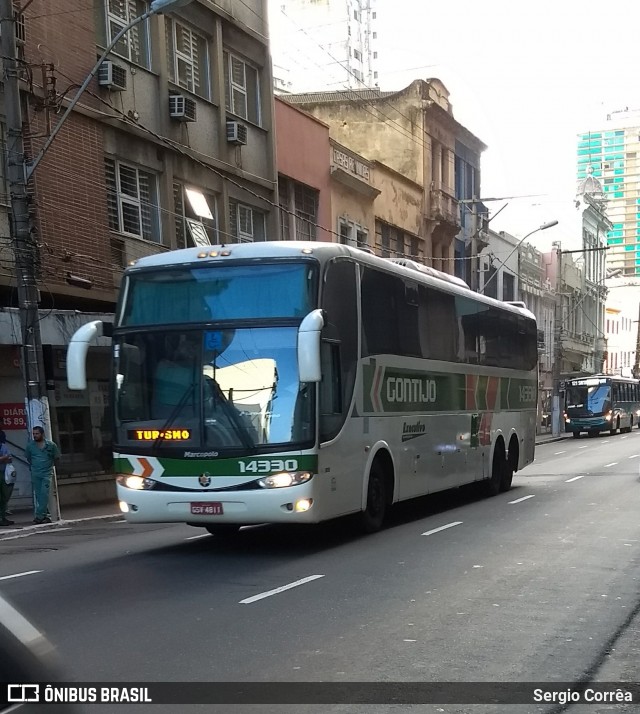 Empresa Gontijo de Transportes 14330 na cidade de Vitória, Espírito Santo, Brasil, por Sergio Corrêa. ID da foto: 6234431.