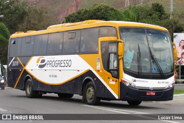 Viação Progresso 30316 na cidade de Aparecida, São Paulo, Brasil, por Lucas Lima. ID da foto: 6235024.