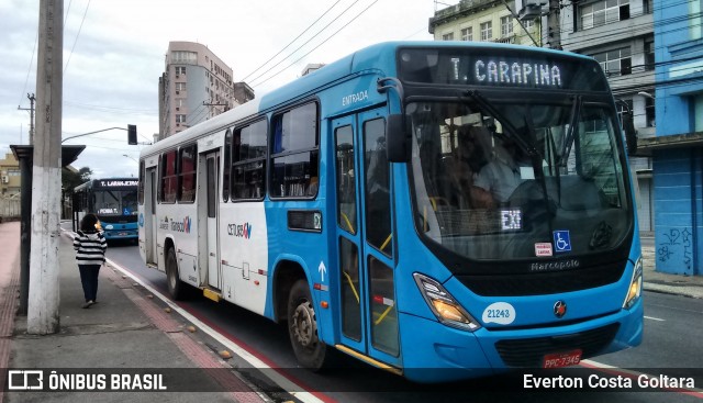 Santa Zita Transportes Coletivos 21243 na cidade de Vitória, Espírito Santo, Brasil, por Everton Costa Goltara. Número da foto: #6234290.