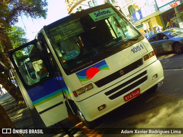 Guaiúba Transportes 1051 na cidade de Santos, São Paulo, Brasil, por Adam Xavier Rodrigues Lima. ID da foto: 6234754.