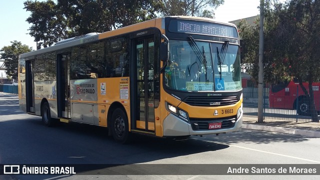 Transunião Transportes 3 6603 na cidade de São Paulo, São Paulo, Brasil, por Andre Santos de Moraes. ID da foto: 6236439.