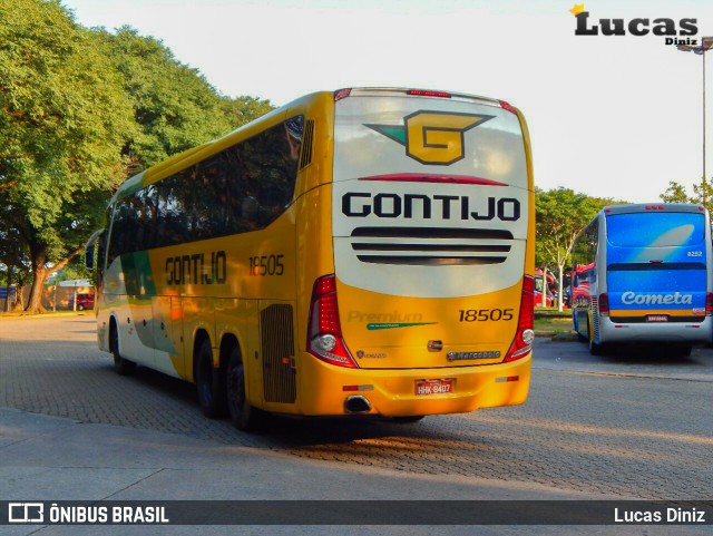 Empresa Gontijo de Transportes 18505 na cidade de São Paulo, São Paulo, Brasil, por Lucas Diniz. Número da foto: #6239749.